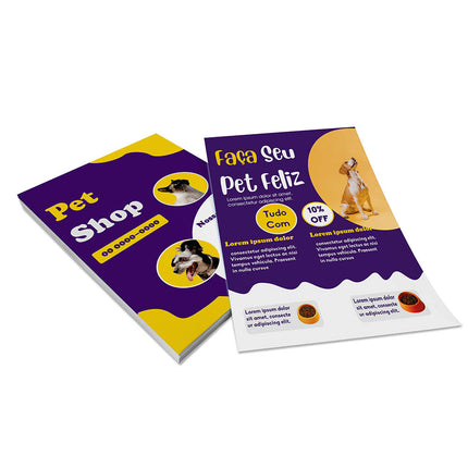 Panfletos, Flyers E Folhetos Couchê 115G Sem Verniz