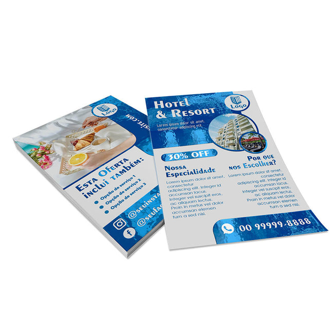Panfletos, Flyers E Folhetos Couchê 170G Fosco Com Verniz Localizado Frente E Verso 100X150Mm  4X4