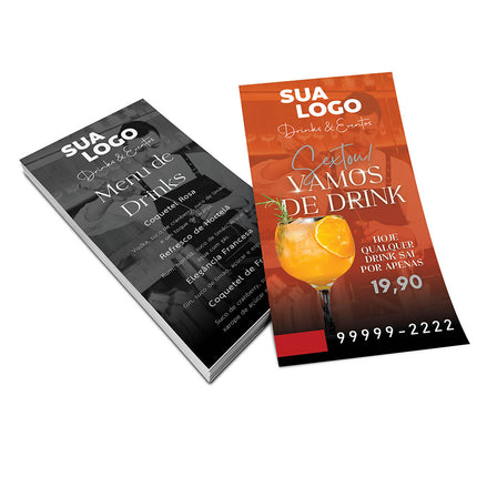 Panfletos, Flyers E Folhetos Couchê 115G Sem Verniz