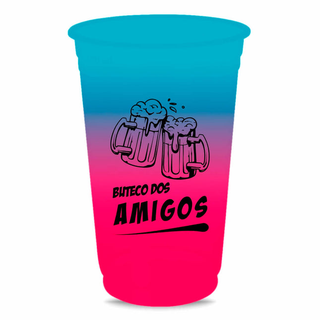 Copos Descartáveis  300Ml   Bicolor  1X1