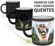 Caneca, Copos E Taças Canecas Canecas De Cerâmica Mágica Termossensível 325Ml Preta Fosca - 4X0 - 5Unid - Cmpp05 - Cmpp0