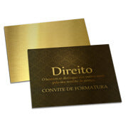 Convites Básico Gold Master 300G Sem Laminação E Sem Verniz