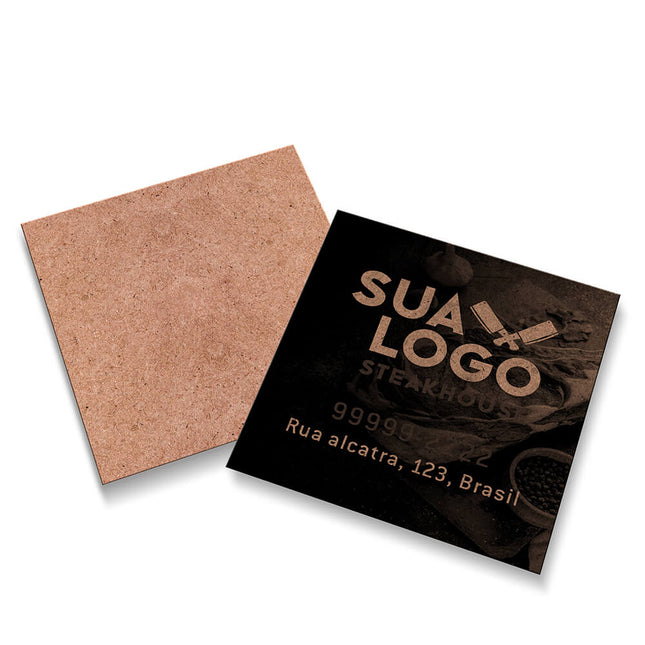Cartões Duplo Kraft 250G Sem Laminação E Sem Verniz Uv