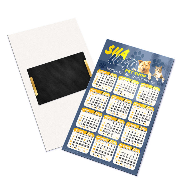 Calendários E Folhinhas 2025 Postais Imantado Simples Supremo 255G Verniz Uv Total Frente  4X0