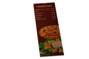 Cardápios Descartáveis Kraft 250G 105X300Mm