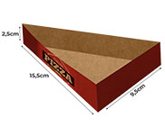 Embalagens Para Delivery Kraft 250G Fatia Pizza Para Balcão  4X0