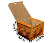 Embalagens Para Delivery Kraft 250G Lanches E Sanduiches Pequena  4X0
