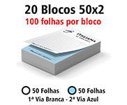 Blocos E Talões  50 Folhas  Autocopiativo 56G 50X2 75X105Mm  1X0