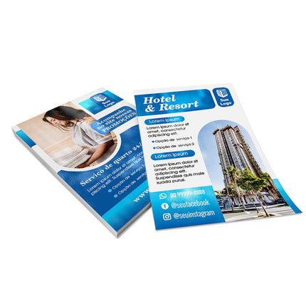 Panfletos, Flyers E Folhetos Couchê 150G Verniz Uv Total Frente E Verso