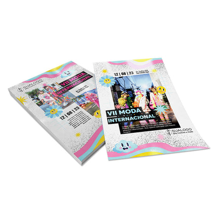 Panfletos, Flyers E Folhetos Couchê 150G Verniz Uv Total Frente E Verso