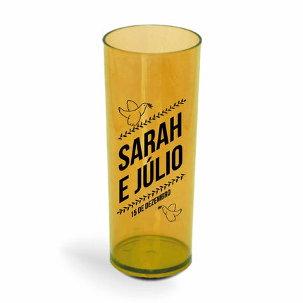 Copo Long Drink 350Ml  Transparente Amarelo  1X0