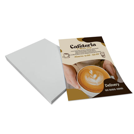 Panfletos, Flyers E Folhetos Couchê 90G Sem Verniz