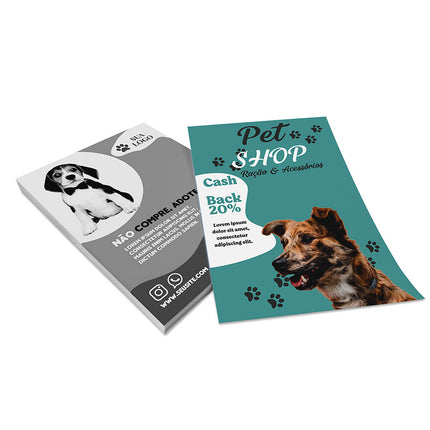 Panfletos, Flyers E Folhetos Couchê 115G Sem Verniz