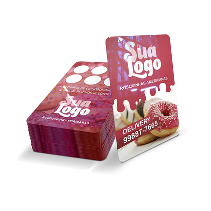 Cartões Fidelidade  Plástico Compacto 50G