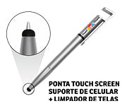 Canetas  Plásticas Multifunção Suporte De Celular