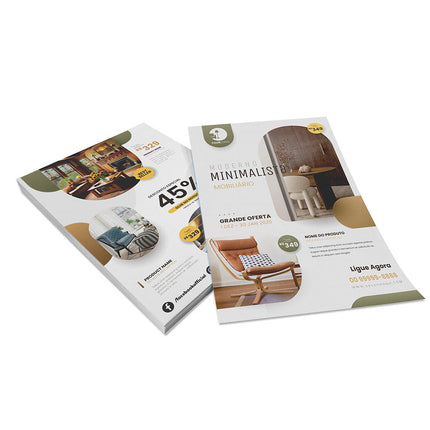 Panfletos, Flyers E Folhetos - Apergaminhado 90G