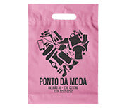 Sacolas   Plásticas Boca Vazada 250X350Mm 1X0 - Rosa