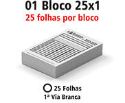Blocos E Talões  25 Folhas  Ap 56G 25X1