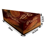 Embalagens Para Delivery Kraft 250G Fatia Pizza Para Viagem  4X0