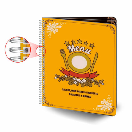 Cardápios  Wire O  6 Páginas Couchê 250G
