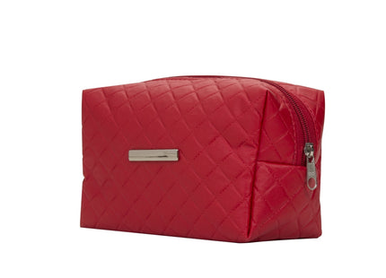 Necessaire Puff Matelassê Com Detalhe Prata