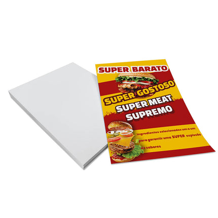 Panfletos, Flyers E Folhetos Couchê 90G Sem Verniz