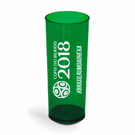 Copo Long Drink 350Ml  Transparente Verde Folha  1X0