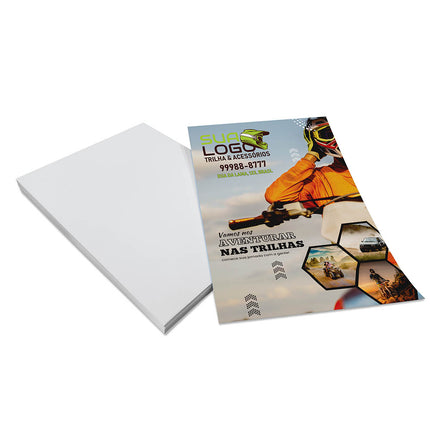 Panfletos, Flyers E Folhetos Couchê 115G Sem Verniz