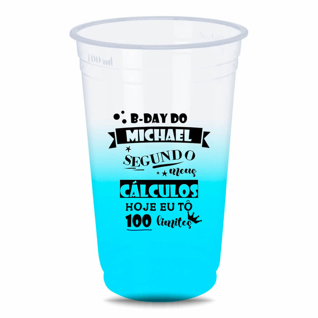 Copos Descartáveis  400Ml   Degradê  1X1