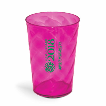 Copo Twister 600Ml  Transparente Rosa  1X0