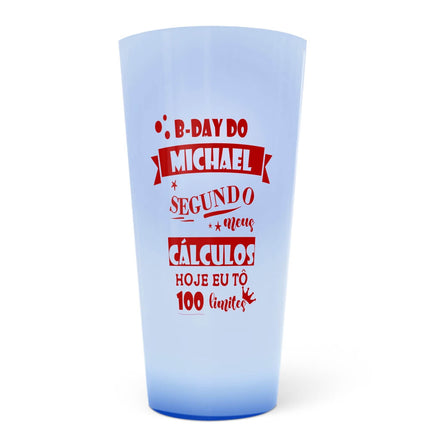 Copos Ecológicos 550Ml  Azul Translúcido  1X1