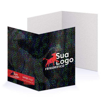 Pastas Supremo 255G Vinco  Lam Holográfica Frente 4X0
