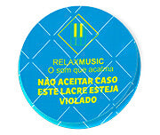 Adesivos Lacre De Segurança Adesivo Papel 80G Redondo 45X45Mm  4X0