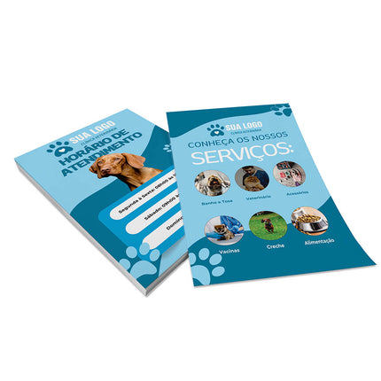Panfletos, Flyers E Folhetos Couchê 115G Sem Verniz