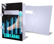Pastas Couchê 300G Orelha Com Janela Lam Holográfica Frente 4X0