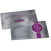 Convites Básico Silver Lux 300G Sem Laminação E Sem Verniz