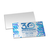 Convites Básico Couchê 300G Laminação Fosca  Frente 153X91Mm Horizontal  4X0