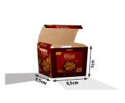 Embalagens Para Delivery Kraft 250G Salgados Pequena  4X0