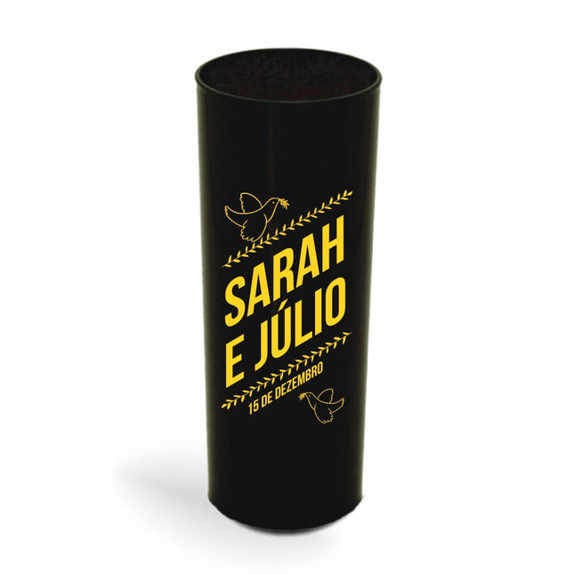 Copo Long Drink 350Ml  Leitoso Preto  1X0
