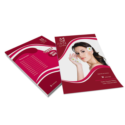 Panfletos, Flyers E Folhetos Couchê 90G Sem Verniz