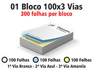 Blocos E Talões  100 Folhas  Ap 75G  100X3