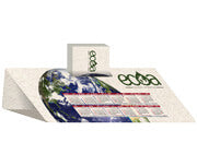 Calendários E Folhinhas 2025 Calendário De Mesa Porta Cartões Simples Reciclato 250G Sem Verniz - 4X0 - 250Unid - E031 -