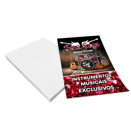 Panfletos, Flyers E Folhetos Couchê 150G Sem Verniz