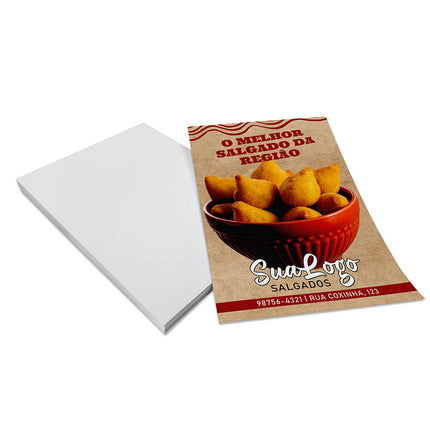 Panfletos, Flyers E Folhetos Couchê 150G Sem Verniz
