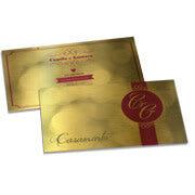 Convites Básico Gold Master 300G Sem Laminação E Sem Verniz