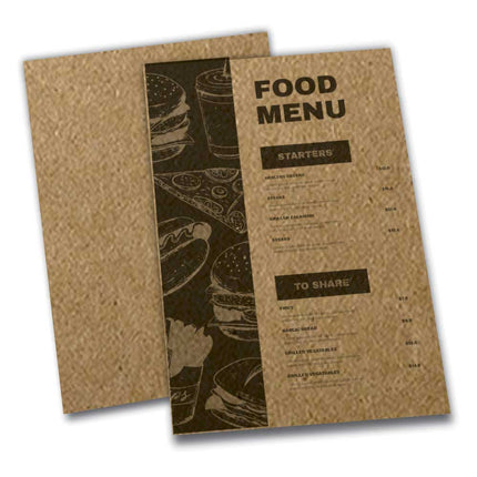 Cardápios  Simples  Kraft 250G