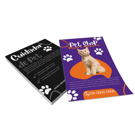 Panfletos, Flyers E Folhetos Couchê 90G Sem Verniz