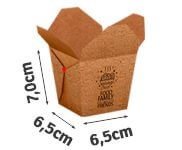 Embalagens Para Delivery Kraft 250G Almoço Pequena  4X0