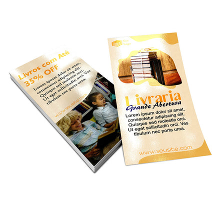 Panfletos, Flyers E Folhetos Couchê 150G Verniz Uv Total Frente E Verso