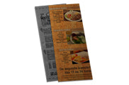 Cardápios Descartáveis Kraft 250G 105X300Mm